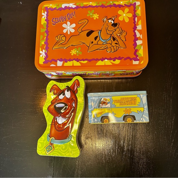 Vintage Scooby Doo Metal 90s Lunch Box 2000s Art Decor Maximalist Gift Mystery
